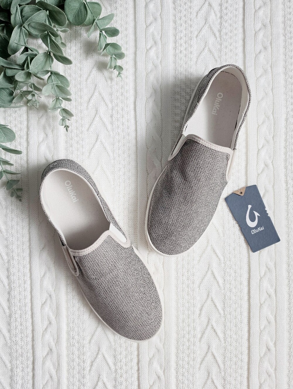 OluKai Pehuea II Women's Slip On Shoes Breathable Lightweight Tapa 12 NWT